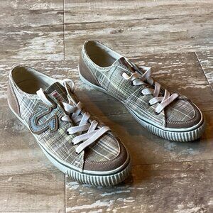 VTG True Religion Green Plaid Men’s Shoes Y2K Size 10.5